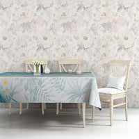Polynesia Humpback Whale Tablecloth Tropical Plumeria Turquoise LT7 - Polynesian Pride