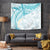 Polynesia Humpback Whale Tapestry Tropical Plumeria Turquoise