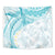 Polynesia Humpback Whale Tapestry Tropical Plumeria Turquoise