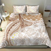 Polynesia Humpback Whale Bedding Set Tropical Plumeria Beige LT7 - Polynesian Pride