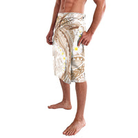 Polynesia Humpback Whale Lavalava Tropical Plumeria Beige LT7 - Polynesian Pride