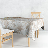 Polynesia Humpback Whale Tablecloth Tropical Plumeria Beige LT7 - Polynesian Pride