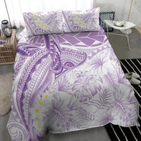 Polynesia Humpback Whale Bedding Set Tropical Plumeria Lavender LT7 - Polynesian Pride