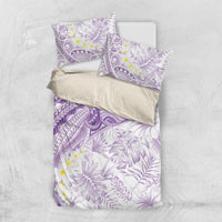 Polynesia Humpback Whale Bedding Set Tropical Plumeria Lavender LT7 US Twin 172cm x 218cm Lavender - Polynesian Pride