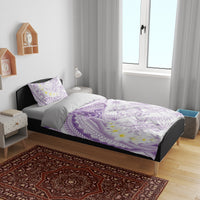 Polynesia Humpback Whale Bedding Set Tropical Plumeria Lavender LT7 - Polynesian Pride