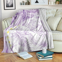 Polynesia Humpback Whale Blanket Tropical Plumeria Lavender LT7 Lavender - Polynesian Pride