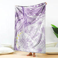 Polynesia Humpback Whale Blanket Tropical Plumeria Lavender LT7 - Polynesian Pride