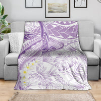 Polynesia Humpback Whale Blanket Tropical Plumeria Lavender LT7 - Polynesian Pride