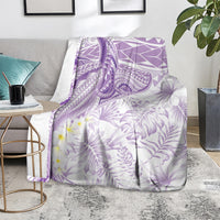 Polynesia Humpback Whale Blanket Tropical Plumeria Lavender LT7 - Polynesian Pride