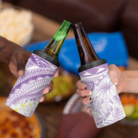 Polynesia Humpback Whale 4 in 1 Can Cooler Tumbler Tropical Plumeria Lavender LT7 - Polynesian Pride