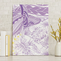 Polynesia Humpback Whale Canvas Wall Art Tropical Plumeria Lavender LT7 Without Frame Lavender - Polynesian Pride