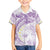 Polynesia Humpback Whale Family Matching Off Shoulder Short Dress and Hawaiian Shirt Tropical Plumeria Lavender