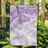 Polynesia Humpback Whale Garden Flag Tropical Plumeria Lavender LT7 Garden Flag Lavender - Polynesian Pride