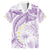 Polynesia Humpback Whale Hawaiian Shirt Tropical Plumeria Lavender