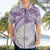 Polynesia Humpback Whale Hawaiian Shirt Tropical Plumeria Lavender