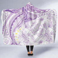 Polynesia Humpback Whale Hooded Blanket Tropical Plumeria Lavender LT7 - Polynesian Pride