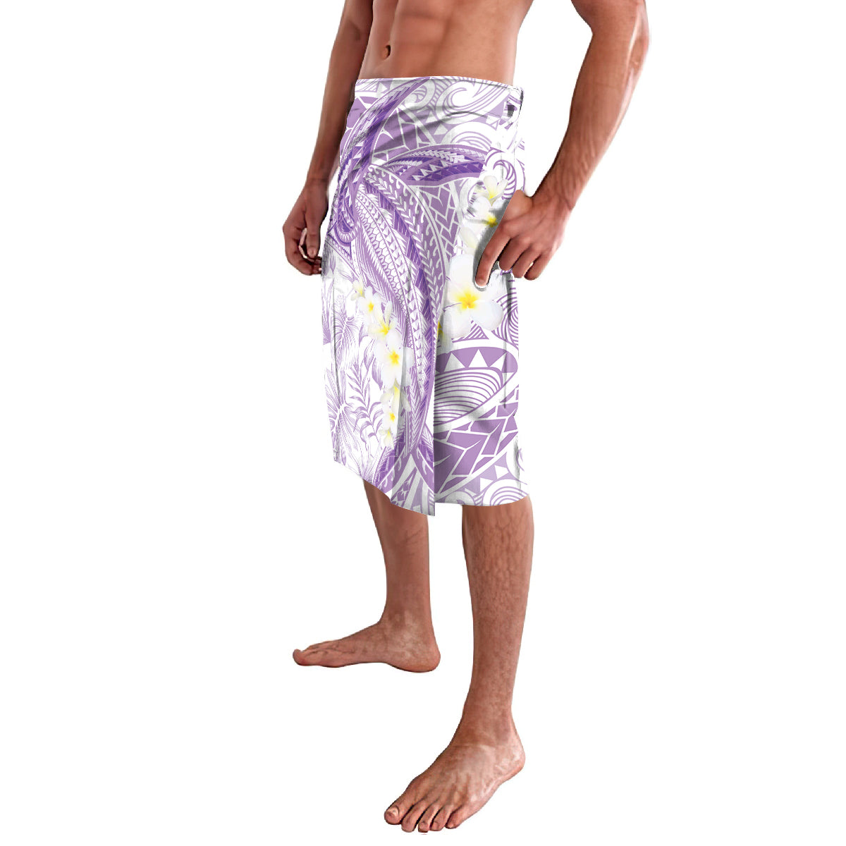 Polynesia Humpback Whale Lavalava Tropical Plumeria Lavender LT7 - Polynesian Pride