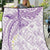 Polynesia Humpback Whale Quilt Tropical Plumeria Lavender