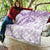 Polynesia Humpback Whale Quilt Tropical Plumeria Lavender