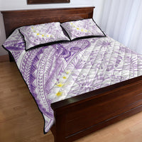 Polynesia Humpback Whale Quilt Bed Set Tropical Plumeria Lavender LT7 - Polynesian Pride