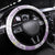 Polynesia Humpback Whale Steering Wheel Cover Tropical Plumeria Lavender