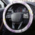 Polynesia Humpback Whale Steering Wheel Cover Tropical Plumeria Lavender