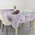 Polynesia Humpback Whale Tablecloth Tropical Plumeria Lavender