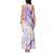 Polynesia Humpback Whale Tank Maxi Dress Tropical Plumeria Lavender