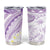 Polynesia Humpback Whale Tumbler Cup Tropical Plumeria Lavender