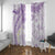 Polynesia Humpback Whale Window Curtain Tropical Plumeria Lavender