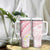 Polynesia Humpback Whale Tumbler With Handle Tropical Plumeria Pink