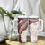 Polynesia Humpback Whale Tumbler With Handle Tropical Plumeria Oxblood