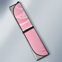 Aotearoa Maori Koru Curves Auto Sun Shade Silver Ferns - Rose Pink LT7 - Polynesian Pride
