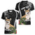 Personalised Polynesian Dog Women V Neck T Shirt Corgi Mix Tropical Flowers LT7 - Polynesian Pride