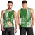 Personalised Polynesian Pacific Bulldog Men Tank Top With Emerald Hawaii Tribal Tattoo Patterns LT7 - Polynesian Pride