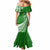 Personalised Polynesian Pacific Bulldog Mermaid Dress With Emerald Hawaii Tribal Tattoo Patterns LT7 - Polynesian Pride