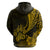 Custom Polynesian Pacific Bulldog Hoodie With Gold Hawaii Tribal Tattoo Patterns LT7 - Polynesian Pride