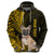 Custom Polynesian Pacific Bulldog Hoodie With Gold Hawaii Tribal Tattoo Patterns LT7 - Polynesian Pride