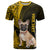 Custom Polynesian Pacific Bulldog T Shirt With Gold Hawaii Tribal Tattoo Patterns LT7 Gold - Polynesian Pride