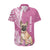 Personalised Polynesian Pacific Bulldog Hawaiian Shirt With Pink Hawaii Tribal Tattoo Patterns LT7 Pink - Polynesian Pride