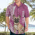 Personalised Polynesian Pacific Bulldog Hawaiian Shirt With Pink Hawaii Tribal Tattoo Patterns LT7 - Polynesian Pride