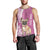 Personalised Polynesian Pacific Bulldog Men Tank Top With Pink Hawaii Tribal Tattoo Patterns LT7 - Polynesian Pride