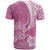 Custom Polynesian Pacific Bulldog T Shirt With Pink Hawaii Tribal Tattoo Patterns LT7 - Polynesian Pride