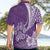 Personalised Polynesian Pacific Bulldog Hawaiian Shirt With Violet Hawaii Tribal Tattoo Patterns LT7 - Polynesian Pride