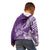 Personalised Polynesian Pacific Bulldog Kid Hoodie With Violet Hawaii Tribal Tattoo Patterns LT7 - Polynesian Pride