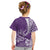 Personalised Polynesian Pacific Bulldog Kid T Shirt With Violet Hawaii Tribal Tattoo Patterns LT7 - Polynesian Pride