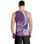 Personalised Polynesian Pacific Bulldog Men Tank Top With Violet Hawaii Tribal Tattoo Patterns LT7 - Polynesian Pride