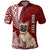 Custom Polynesian Pacific Bulldog Polo Shirt With Red Hawaii Tribal Tattoo Patterns LT7 Red - Polynesian Pride