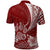 Custom Polynesian Pacific Bulldog Polo Shirt With Red Hawaii Tribal Tattoo Patterns LT7 - Polynesian Pride