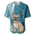 Personalised Polynesian Pacific Bulldog Baseball Jersey With Teal Hawaii Tribal Tattoo Patterns LT7 Teal - Polynesian Pride